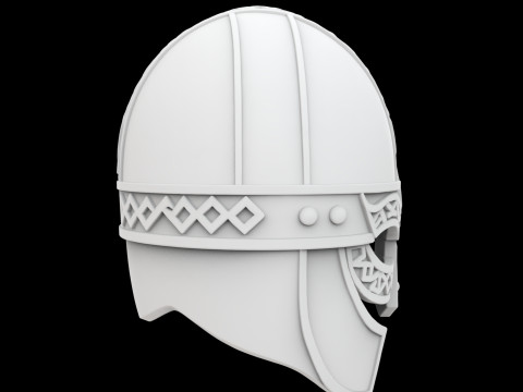 Viking Warrior Helmet Modelo de Impressão 3D