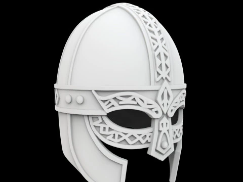 Viking Warrior Helmet 3D Print Model