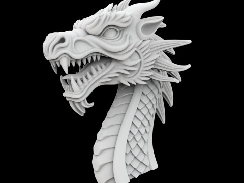 Viking Ships Dragon Head 3D Printable Model 3D 打印模型