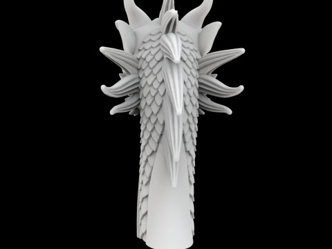 Viking Ships Dragon Head 3D Printable Model 3D Принт Модель