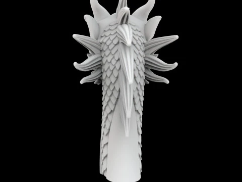 Viking Ships Dragon Head 3D Printable Model 3D Print Model