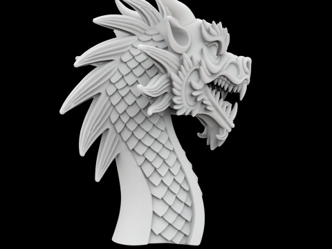 Viking Ships Dragon Head 3D Printable Model 3D Принт Модель
