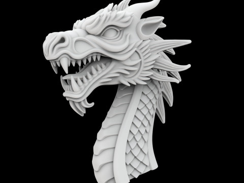 Viking Ships Dragon Head 3D Printable Model 3D Принт Модель