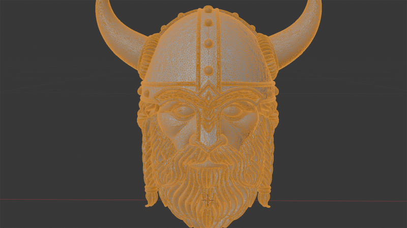 Viking Horned Helmet with Beard and Braids Modèles 3D en vedette .c4d .max .obj .3ds .fbx .stl .blend 