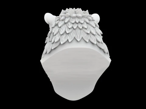 Tiger with Mane 3D Print Model