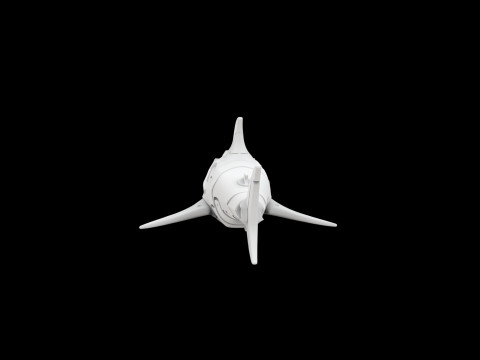 Shark Mech Guardian 3D Printable Model 3D printmodel