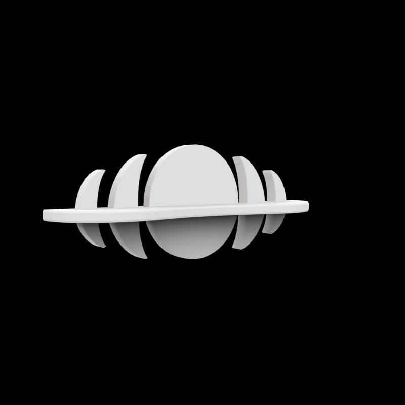 Moon Phases Shelf 3D Printable Model Modèles 3D en vedette .c4d .max .obj .3ds .fbx .stl .blend 