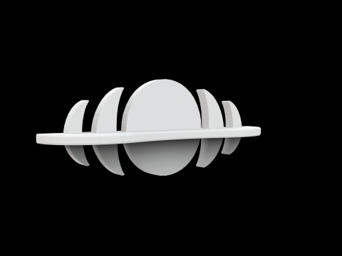 Moon Phases Shelf 3D Printable Model Modèles 3D en vedette