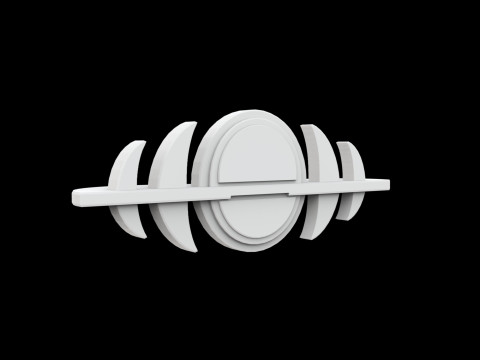 Moon Phases Shelf 3D Printable Model Modèles 3D en vedette
