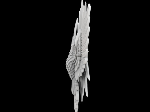 Phoenix and Sun Pendant 3D Printable Model Model Cetak 3D