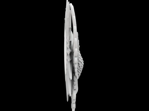 Phoenix and Sun Pendant 3D Printable Model 3D Print Model