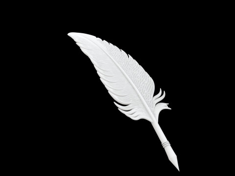 Phoenix Feather Quill Pen 3D Printable Model 1 3D Druckmodell