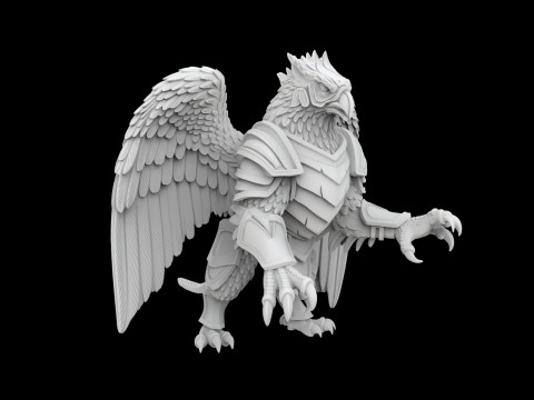 Battle Griffin Warrior Modelo de impresión 3D