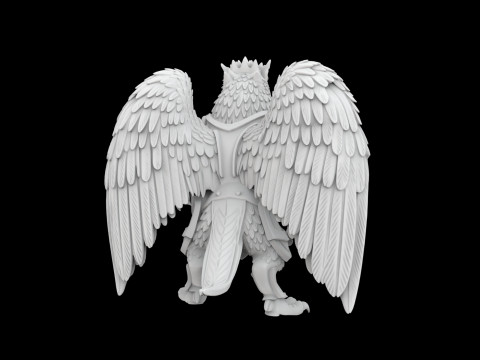 Battle Griffin Warrior 3D Baskı Modeli