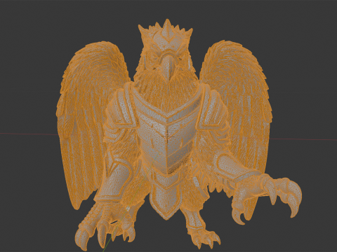 Battle Griffin Warrior 3D Baskı Modeli