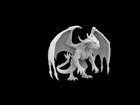 Fantasy dragon 3D Принт Модель