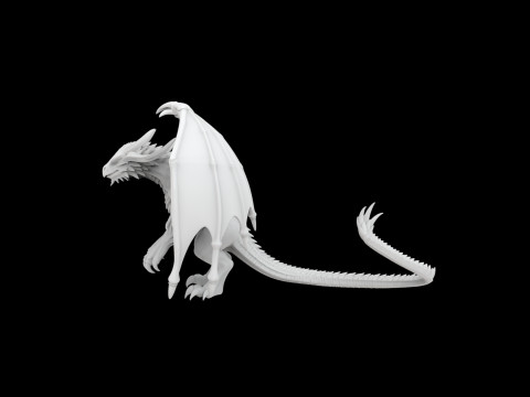 Fantasy dragon 3Dプリントモデル