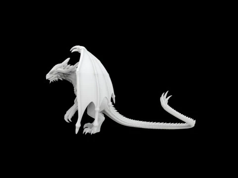 Fantasy dragon 3D Print Model