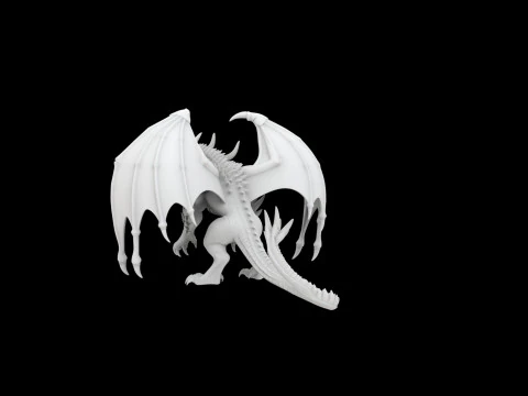 Fantasy dragon 3D Print Model