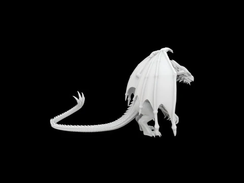 Fantasy dragon 3D Print Model