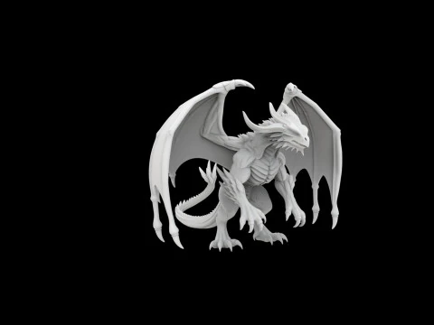Fantasy dragon 3D Print Model