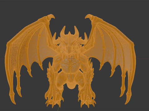 Fantasy dragon 3D Print Model