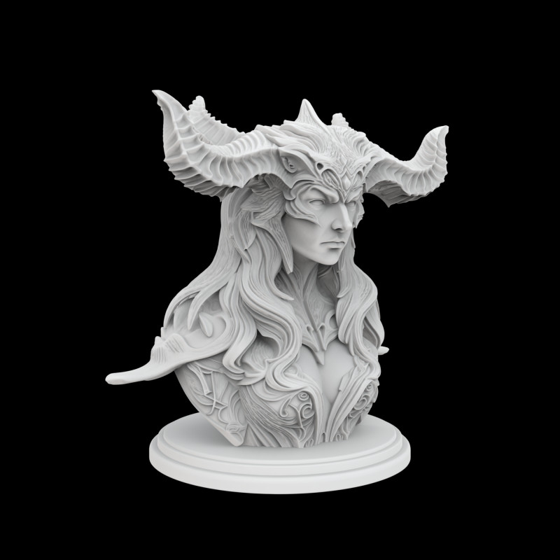Lilith Diablo 3D Принт Модель .c4d .max .obj .3ds .fbx .stl .blend 