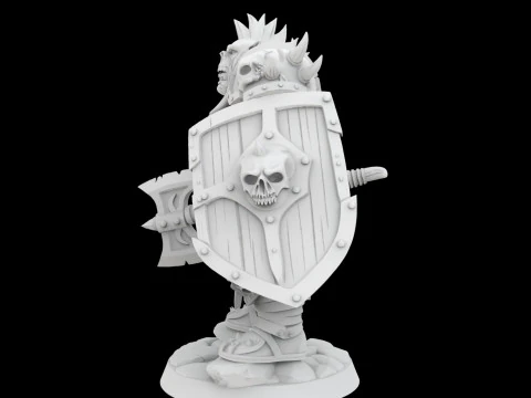 Orc Warrior Battle Ready 3D Printable Miniature 3D Print Model