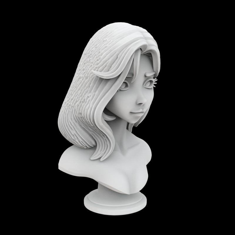 Ancient Stone Face Block 3D Print Model 3D 프린트 모델 .c4d .max .obj .3ds .fbx .stl .blend
