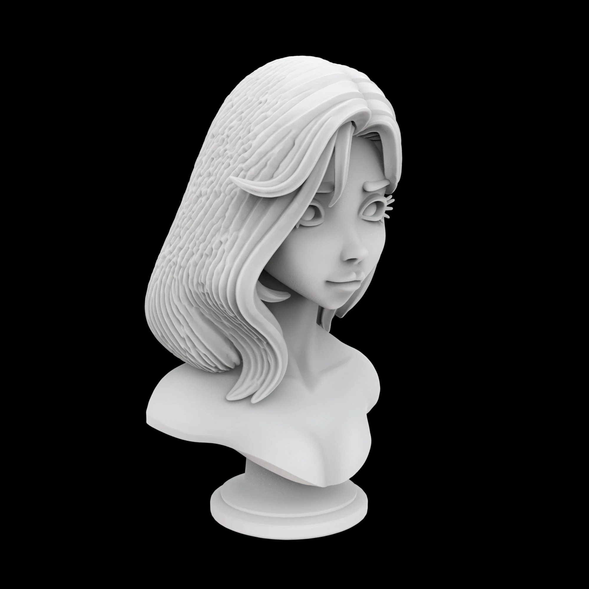 Ancient Stone Face Block 3D Print Model 3D Print Model .c4d .max .obj .3ds .fbx .stl .blend 