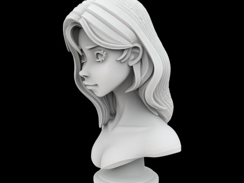 Ancient Stone Face Block 3D Print Model 3D 프린트 모델