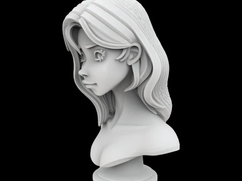 Ancient Stone Face Block 3D Print Model 3D Print Model