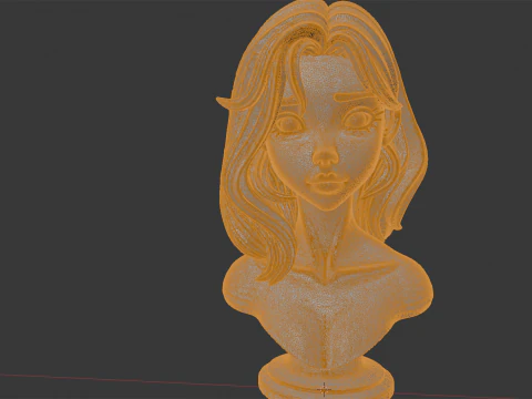 Ancient Stone Face Block 3D Print Model 3D Print Model