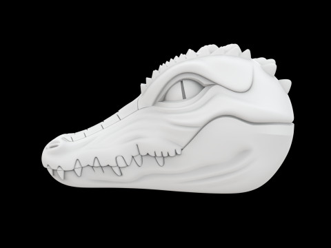 Anthro Crocodile Miniature 3D Print Model 3D Принт Модель