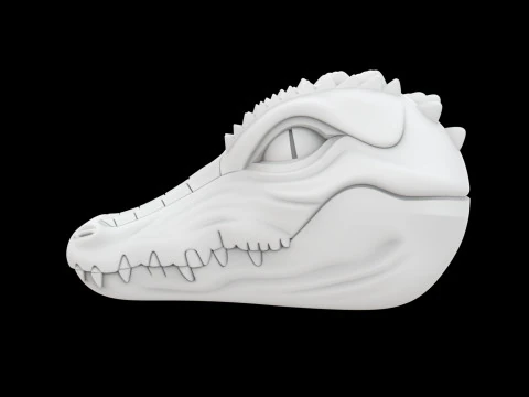 Anthro Crocodile Miniature 3D Print Model 3D Print Model