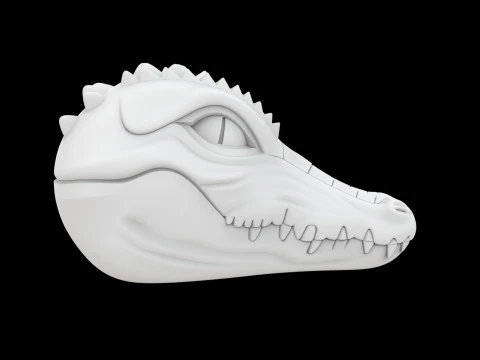 Anthro Crocodile Miniature 3D Print Model 3D Print Model