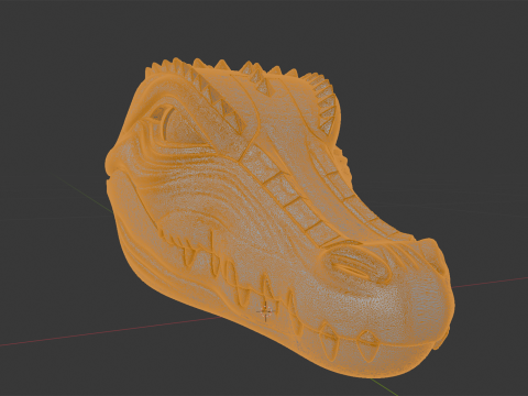 Anthro Crocodile Miniature 3D Print Model 3D Принт Модель