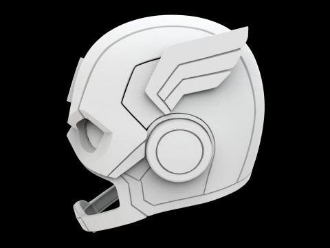 Captain America Stylized Helm 3D Print Model 3D Print Model