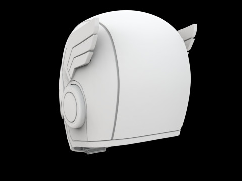 Captain America Stylized Helm 3D Print Model 3D Принт Модель