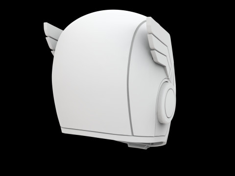 Captain America Stylized Helm 3D Print Model 3D Принт Модель