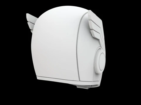 Captain America Stylized Helm 3D Print Model 3D Print Model