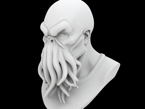 Cthulhu Busto Modelo de impresión 3D Eldritch Horror Archivo STL Modelo de impresión 3D