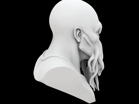 Cthulhu Bust 3D Print Model Eldritch Horror STL File 3D Print Model