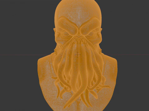 Cthulhu Bust 3D Print Model Eldritch Horror STL File 3D Print Model