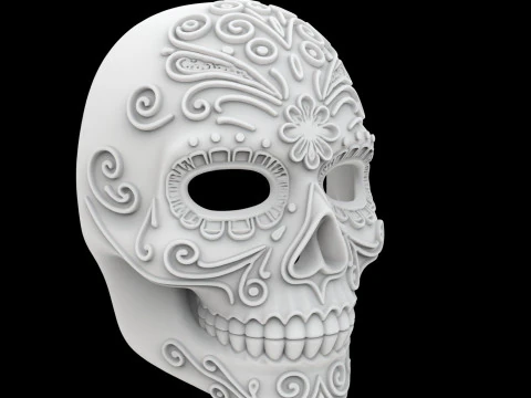डेड मास्क 3डी प्रिंट मॉडल का दिन 3D प्रिंट मॉडल
