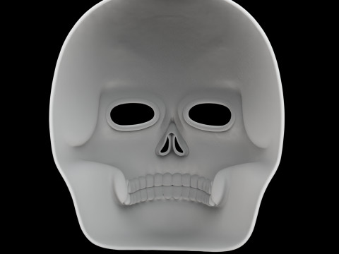 Day of the Dead Mask 3D Print Model Model Cetak 3D