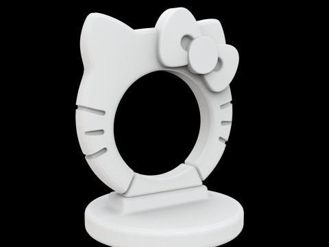 Hello Kitty Cup Holder 3D Print Model 3D 打印模型