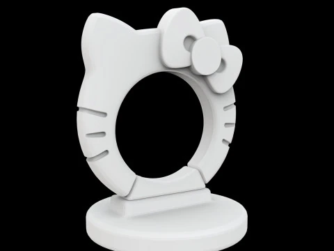 Hello Kitty Cup Holder 3D Print Model 3D Print Model