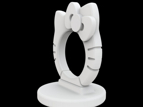 Hello Kitty Cup Holder 3D Print Model 3D प्रिंट मॉडल