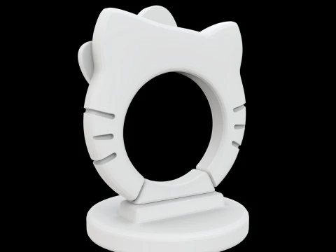 Hello Kitty bekerhouder 3D printmodel 3D printmodel